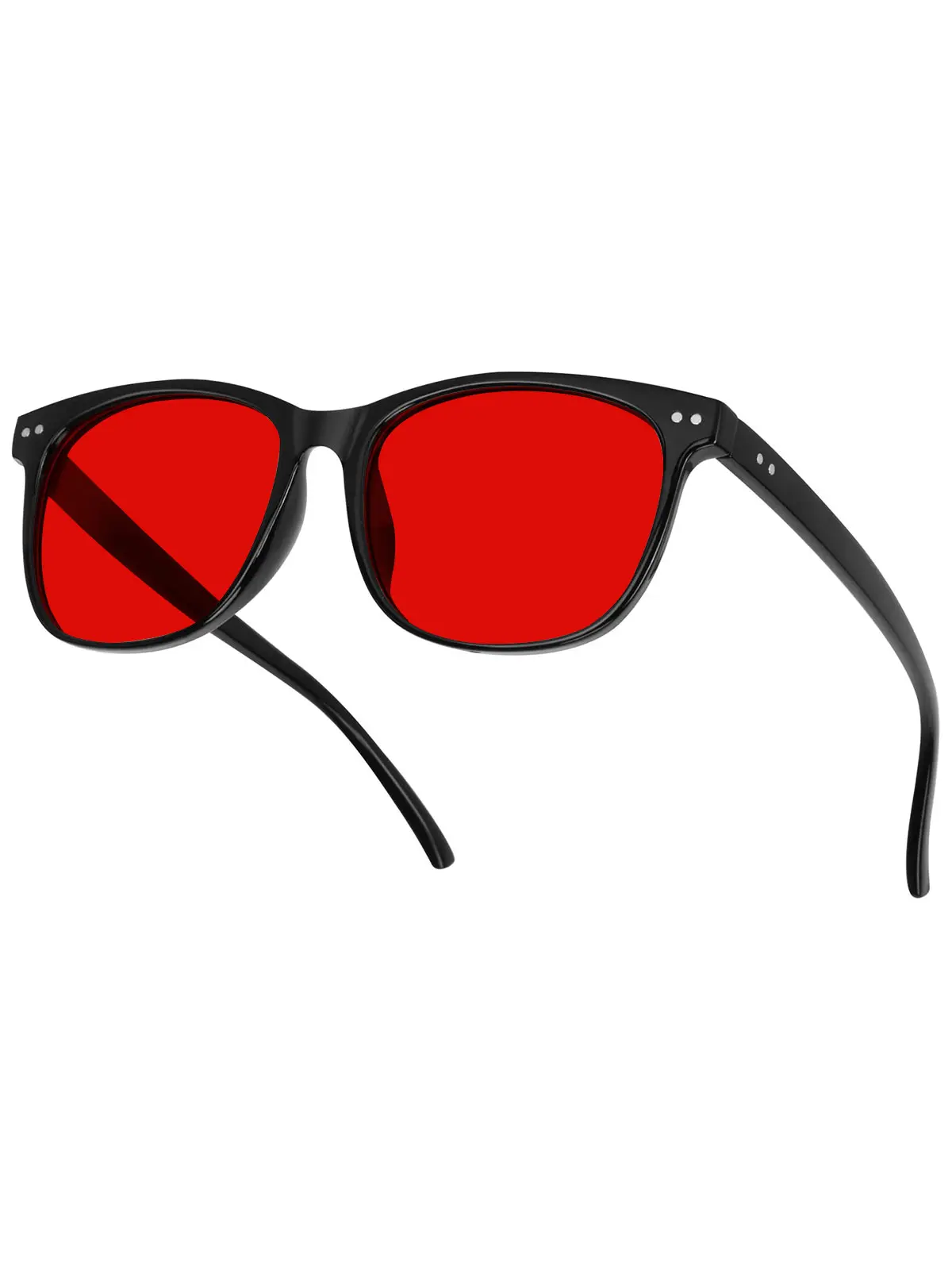 SummerVibes HAOLOTA Red Sleep Glasses Orange Lens for Blue & Green Light Blocking, Dual AR Coating for Gaming Screen