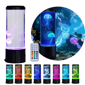 Aquarium Light with Remote Control, 16 Colors LED Jellyfish Lamp, Home Decoration Lights, Atmosphere Lights, Home Pet Supplies