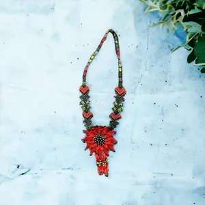Handmade Jewelry Celestial Mayan Bloom Necklace