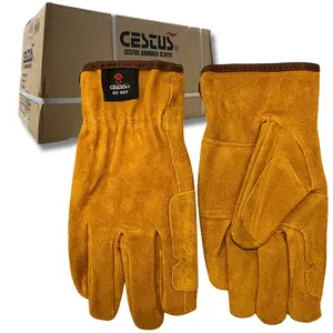 Cestus GU602, 3/12 Pairs Cowhide Leather Work Gloves