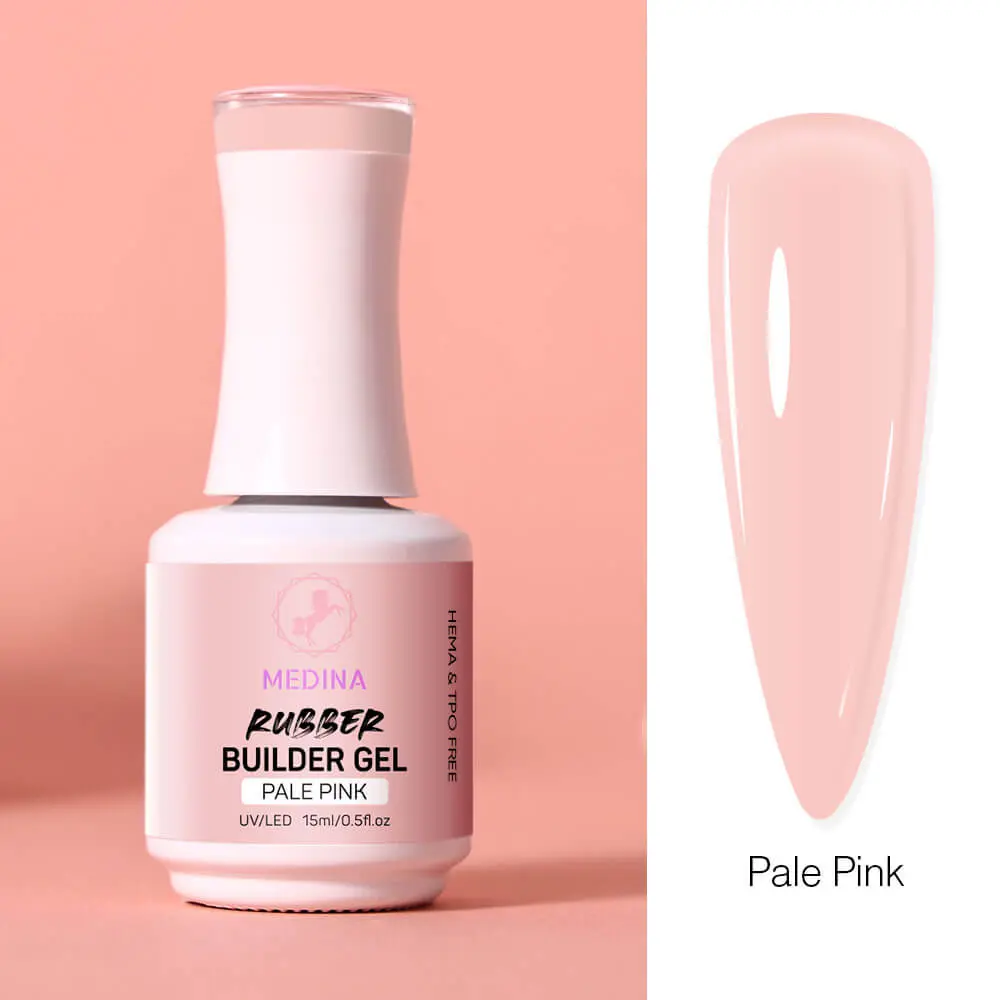 Medina- Rubber Builder Gel Pale Pink 15ml # 7418-9