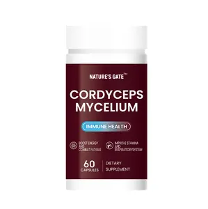 Nature's Gate Cordyceps Mycelium Capsules – Supports Endurance, Respiratory Health & Natural Immunity,Boost Energy fathersdaygift
