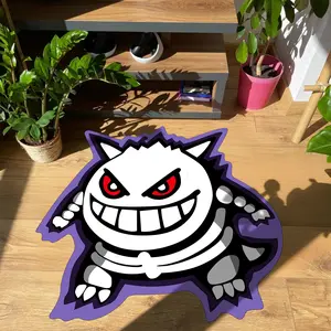 Cartoon Skeleton Carpet, Cool Luxury Anime Decor Rug, Halloween Room Decoration, Youth Bedroom Mat, Holiday Gift Idea, Cartoon Pattern Rug