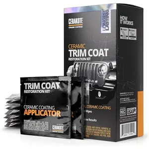 CERAKOTE Ceramic Trim Coat Kit - Quick Plastic Trim Restorer - Ceramic Coating Guaranteed Restoration to Last Over 200 Washes – A Ceramic Coating, Not a Dressing