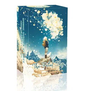 The Petal Sky, 78 Original Tarot Cards with Guidebook, Petal Theme Design, Card Games, Divination Tools, 12*7cm, 14+