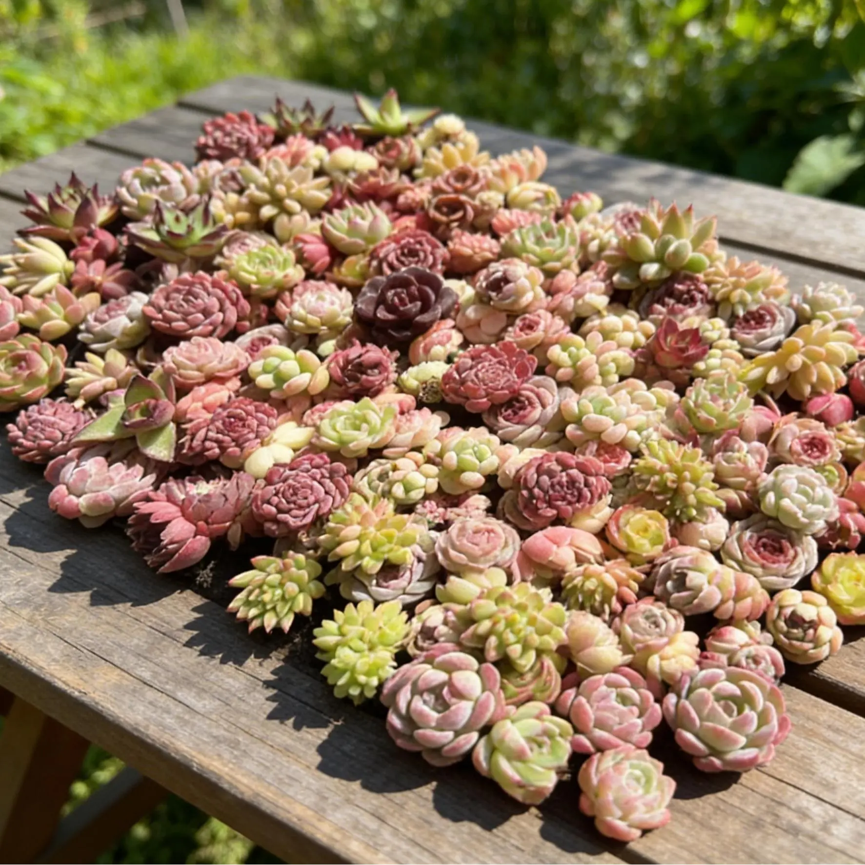 100 PCS Random Assorted Succulents Live Plants 1–2 Inch｜Bare Root｜0.5–1.5 Inch Mini Succulents｜DIY Kit｜Easy Care｜Beginner Friendly｜Home & Garden Decor