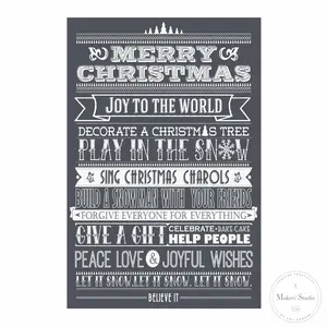 Christmas To Do List - Mesh Stencil - 12x18
