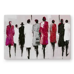 Begin Home Decor C1MP2030CNXF5X 20 x 30 in. Walk - Livingroom Street Scenery Metal Print Wall Art for Home Decor