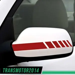 G-PLUS Red 5D Rearview Mirror Car Sticker Reflective Stripe Decal Waterproof Accessorie