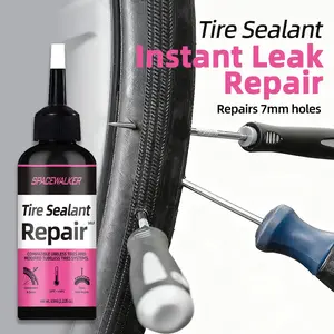 63ML Bicycle Tire Repair Liquid, Tyre Sealant, Vacuum Tire Self-Sealing, Quick Leak Repair, Universal for Motorcycles and Electric Bikes