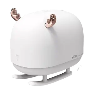 Sothing Deer Sled Humidifier, USB Mini Portable Aroma Diffuser, Quiet Large Mist Output, Night Light for Home & Office