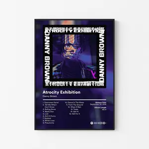 [ ALBUM POSTER UNFRAMED - SALE UP TO 45% ] Danny Brown Album Poster Experimental Hip Hop Wall Art Aesthetic Room Music Setup Man Cave Gift for Him