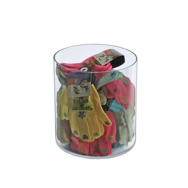 Azar Displays Clear Acrylic Cylinder, Plastic Round Container and Riser, 6"W x 8"H
