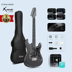 【Zero-Gear Rocker】Xmari Smart Electric Guitar with DSP Effects 4 Presets USB-C OTG Recording Headphone Output Alnico Pickups w/Coil Split Carbon Fiber Body Gig Bag Strap Cable & Picks metronome【no built-in amp】24h Shipping 2-Year Warranty DealsForYouDays