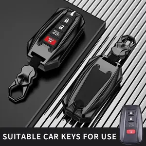 Car Key Case Protector Zinc alloy Key Shell Cover Auto Accessories For Toyota For Prius For Camry For Corolla For CHR For RAV4 For Prado 2018 2019 2020 2021 2022 2023