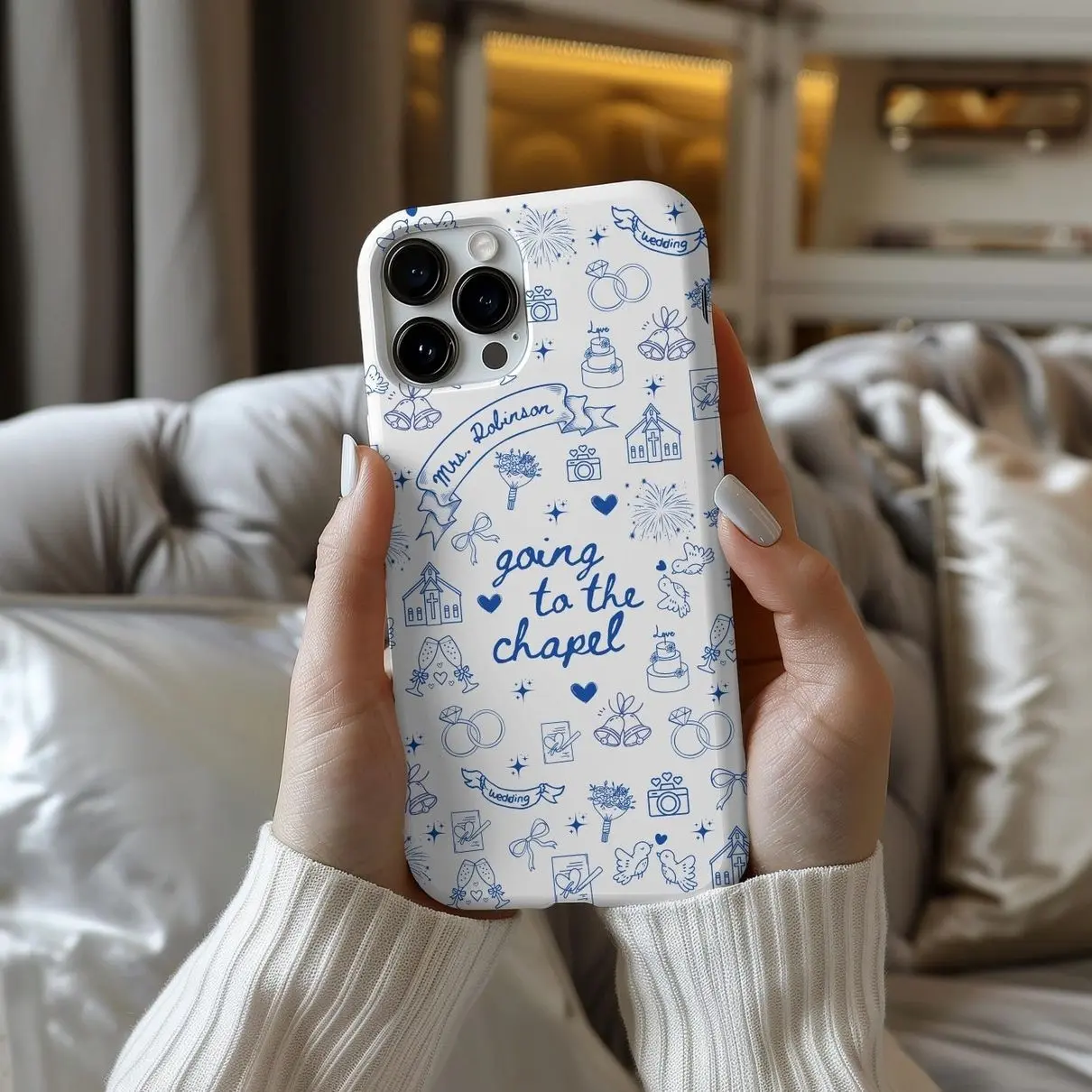 Customized Bride TPU Transparent Wireless Phone Case - Protective Cover for Bride-to-Be, Mobile Phone Accessories Compatible with iPhone 16,15,14,13 & Galaxy S25,S24 Ultra,S23,S22+