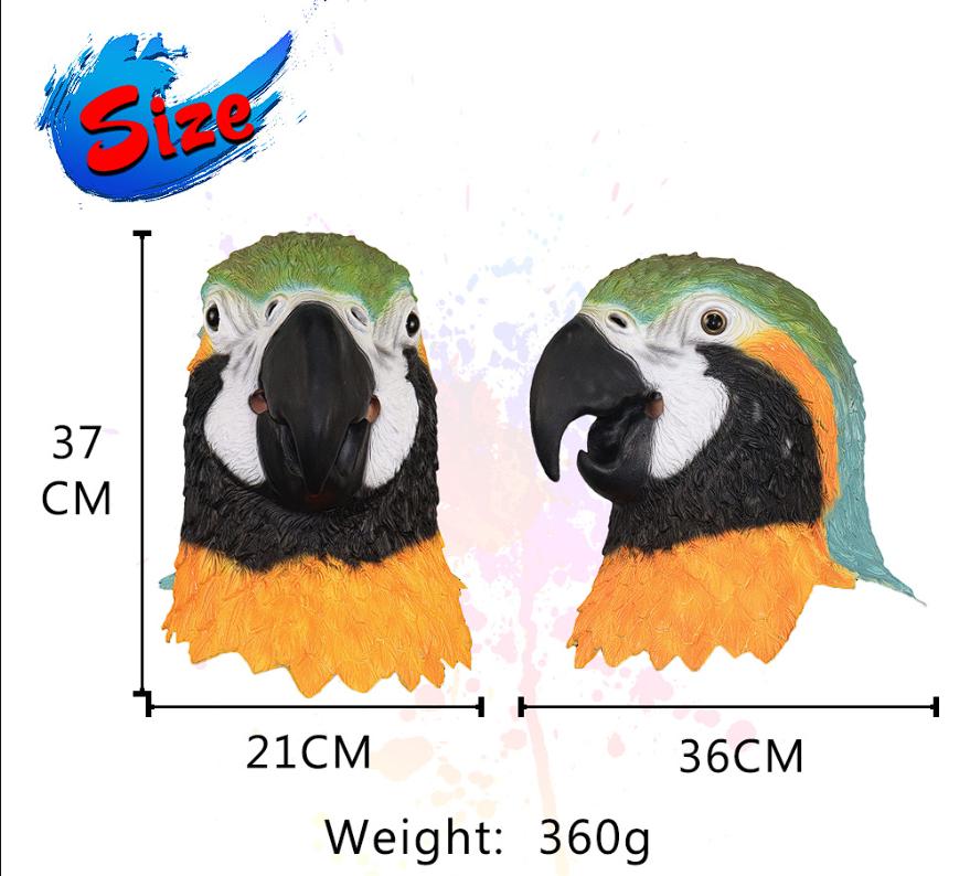 3D Realistic Parrot Mask! Unveil Your Spring Alter Ego!Next-Level Parties Vibe!ViralAnimal Costume Cosplay!Great for Pranks & ContentCreation!EcoFriendly&Handcrafte&Reusable!