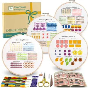 Embroidery Stitches Practice Kit, Embroidery Kit for Beginners, Beginner Embroidery Kit for Adults, Hand Embroidery Kit for Kids, Stitches Kit Brodove