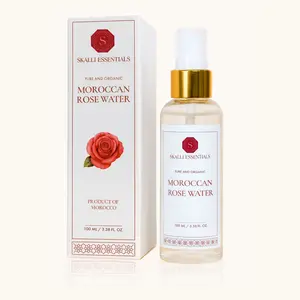 Pure Moroccan Rose Water from Damask Roses | Steam-distilled and Alcohol-free Facial