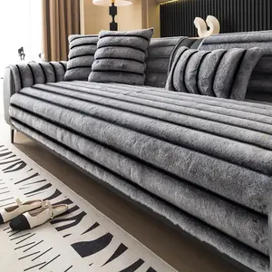 Modern Soft Plush Sofa Cover, Sofa Slipcover, 1 Count Non-slip Soft Comfortable Sofa Cushion Cover, Pillowcase without Filler, Sofa Protector for Home Living Room, Bedroom, Hotel