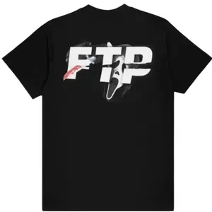 Ftp Scream Ghostface Logo T-Shirt, Short Sleeve Crew Neck T-Shirt, Fitted, Pull On, Casual, Unisex Cotton T-Shirt, Menswear, Womenswear S