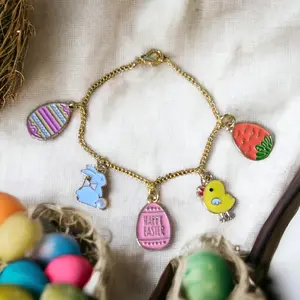 Easter charm bracelet