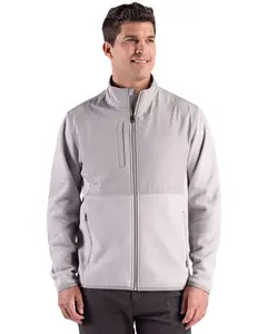Cutter & Buck Hunts Point Recycled Fleece Mens Hybrid Full Zip Jacket Cutter & Buck Hunts Point Recycled Fleece Mens Hybrid Full Zip Jacket