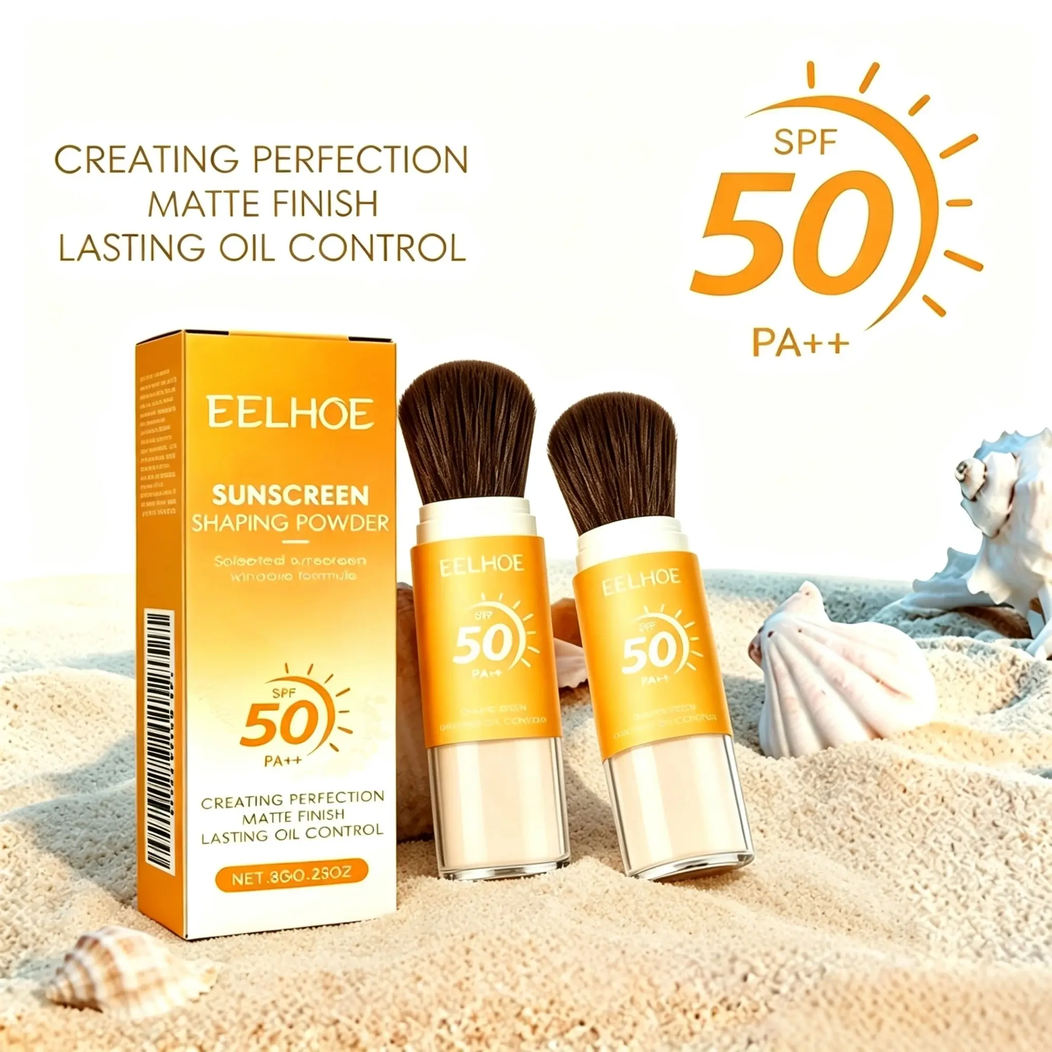 Sun-Protecting Setting Powder SPF 50+ PA++ (0.28 oz) — A beauty product offering a natural, lightweight finish; it balances oil and moisture levels and ensures long-lasting wear, making it ideal for daily makeup and setting. spectrum flawless color