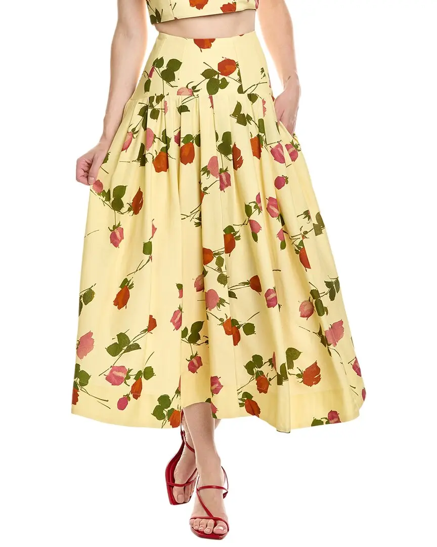 Nicholas Jordan Linen-Blend Skirt