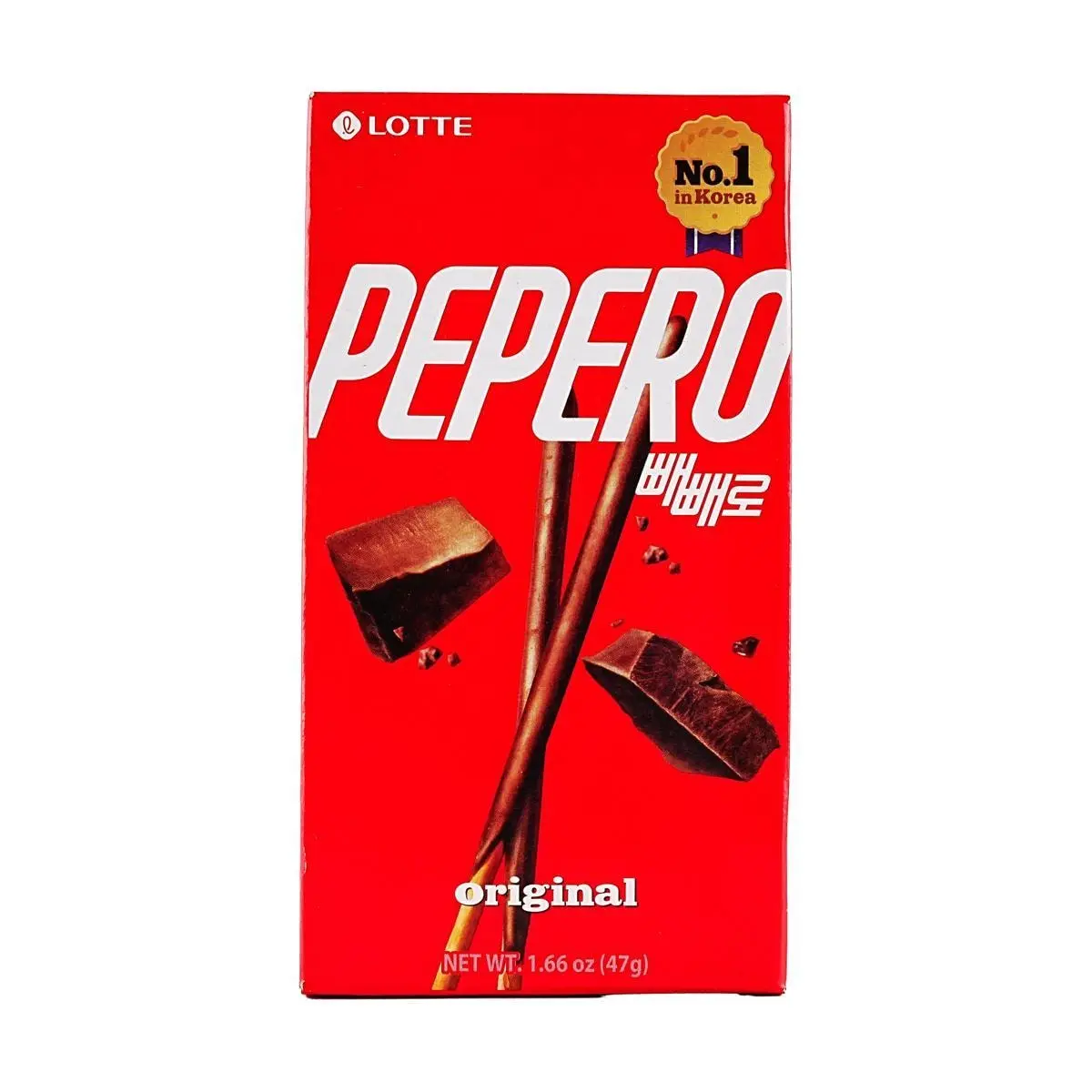 LOTTE Pepero Original Flavor Biscuit Sticks - New Packaging, Korean Snack