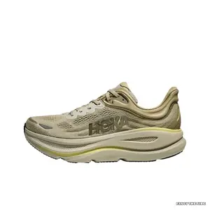 Low Top Running Sneakers | Beige Breathable Mesh Upper with Soft Matching Collar | Two-tone Cream and Light Yellow Thick Cushioned Outsole for Daily Jogging & Walking