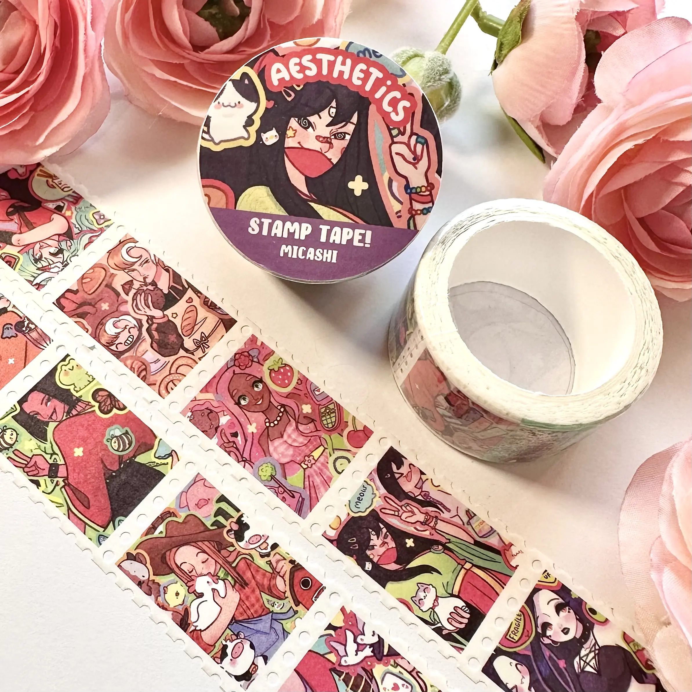 Aesthetics Original Characters Washi Tape !