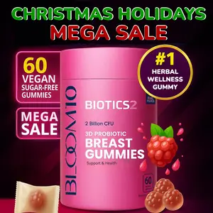 Bloom Gummies for Women Support & Health MAX Formula PLUS 2x Billion Probiotics 5x Herbal Extracts Fenugreek, Saw Palm, Fennel, Chasteberry, Wild Yam, 4x Vitamins | Sugar-Free Vegan 60ct 11/2025