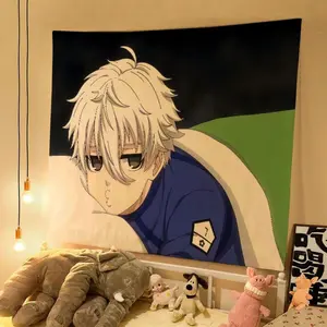 Blue Lock Bachira Meguru Manga Panel Wall Tapestry - Dynamic Character, Energetic Room Decor for Sports Anime & Soccer Fans
