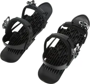 Mini Ski Skates for Snow, Short Mini Skating Ski Shoes Size Short Snowskates Snowblades Skiboards, Portable Ice Skates for Snow Winter Sports