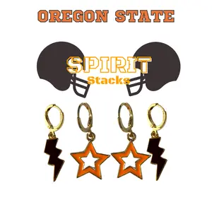 Oregon State Spirit Earring Stack For Beavers Game Day