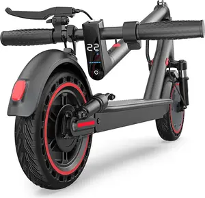 Electric Scooter, 500W Powerful Motor, 22 MPH Max Speed,10" Solid Tires,Dual Suspension,Dual Braking System Electric Scooter, 500W Powerful Motor, 22 MPH Max Speed,10" Solid Tires,Dual Suspension,Dual Braking System