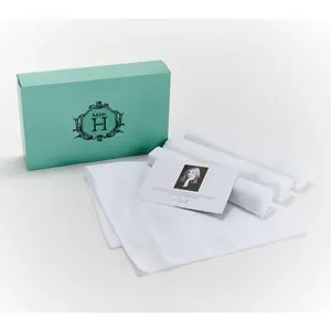Mrs. H by Dee Hilfiger Set of 4 100% Cotton Square Napkins