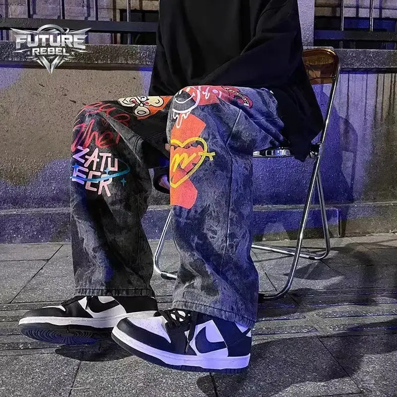Neon Outlaw™ Graffiti Denim — Y2K Street Artist Edition