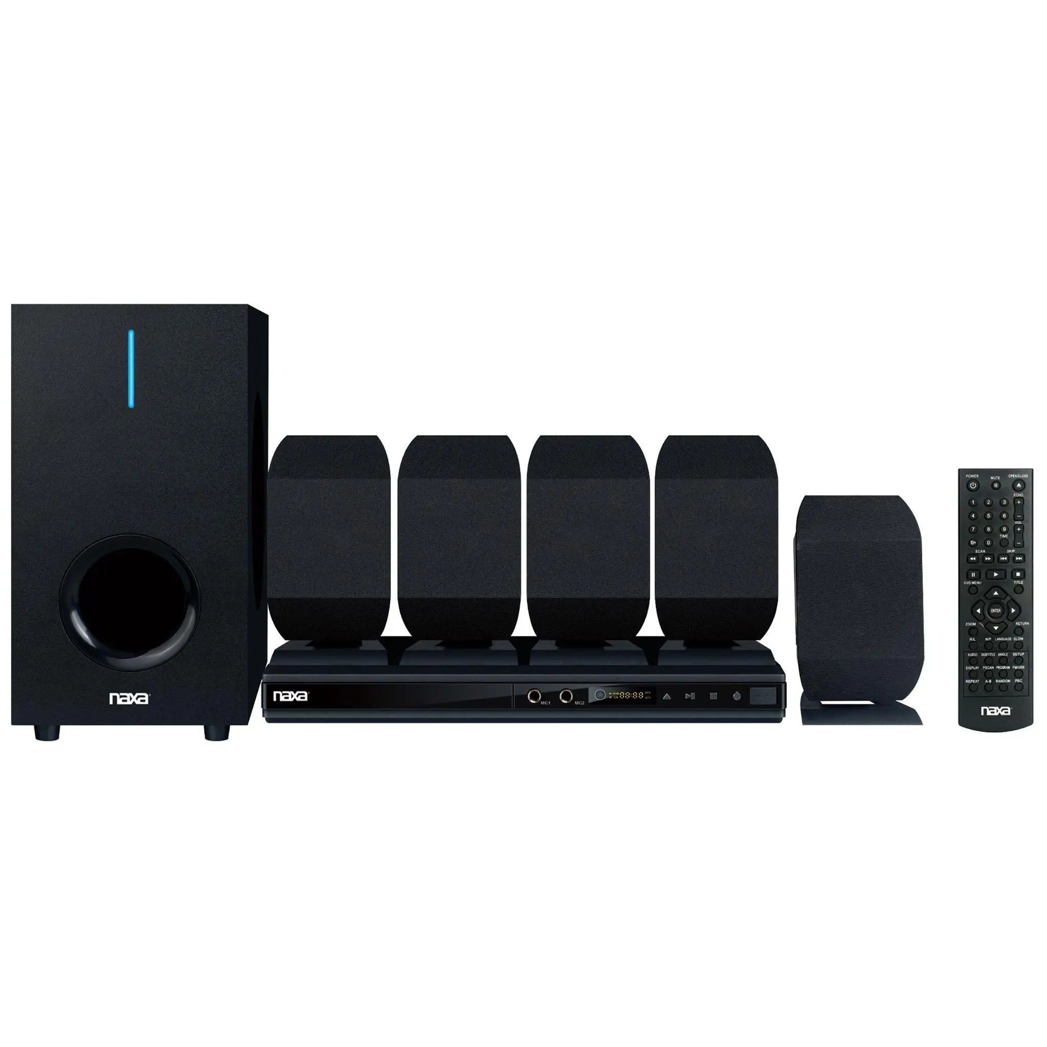 Naxa 5.1 Channel Home Theater DVD & Karaoke Speaker System