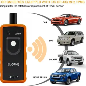 Tpms Reset Tool El-50448, Relearn Auto Service Tool, Tire Pressure Sensor for Gm, Car Diagnostic Equipment, Essential Automotive Repair Kit