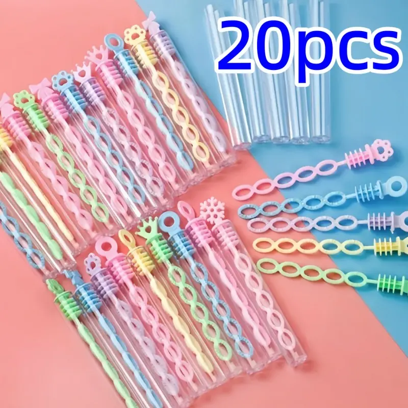 Random Color Mini Bubble Stick, Colorful Bubble Stick, Party Favors for Birthday Wedding Baby Shower Graduation, Bubble Spinner Wand, Bubble Wands