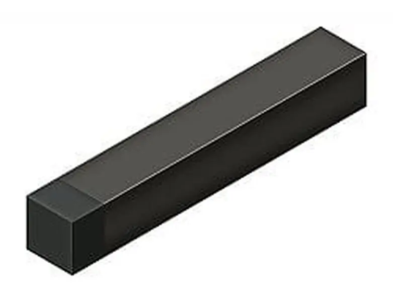 Deltana BDSS40U10B Modern 4 in. Square Baseboard Bumper, Oil-Rubbed Bronze