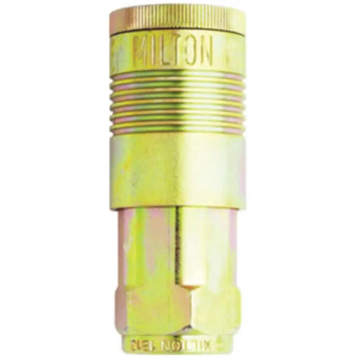 Milton 1815S High-Flow Steel Pneumatic Pipe Fitting - 1/2x1/2 Female NPT G Style Air Coupler with NPT Threads, Threaded Connector Compatibility, 250°F, 300 PSI, No-Leak Design (Pipe Fittings & Accessories), Threaded Connector Pipes, Pipe Fittings & Access