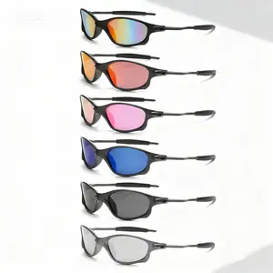 6-Pack TR90 Polarized HD Glasses – Unisex Square-Frame Eyewear with UV400 Protection for Sports & Daily Use