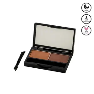 ARMAF BEAUTE ENCHANTING BROW EYEBROW DUO - CAPPUCCINO- Net Wt.e 3g Makeup Blend Cosmetic Clear Eyebrow Gel Flawless Powder Clear Eyebrow Gel Tinted