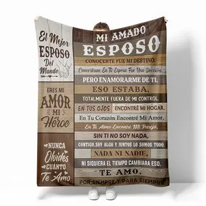 Regalo para Mi Esposo Manta 60x50 Gifts for Husband in Spanish Birthday Anniversary Valentin from Wife