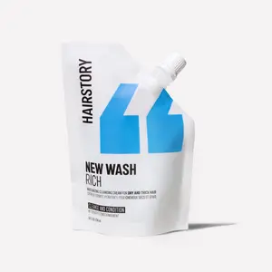 HAIRSTORY New Wash Rich 8oz Refill - Cleansing Cream for Dry and Thick Hair