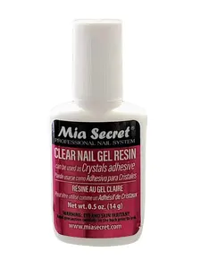 Mia Secret Nails Clear Gel Resin Glue Rhinestones adhesive net 14g