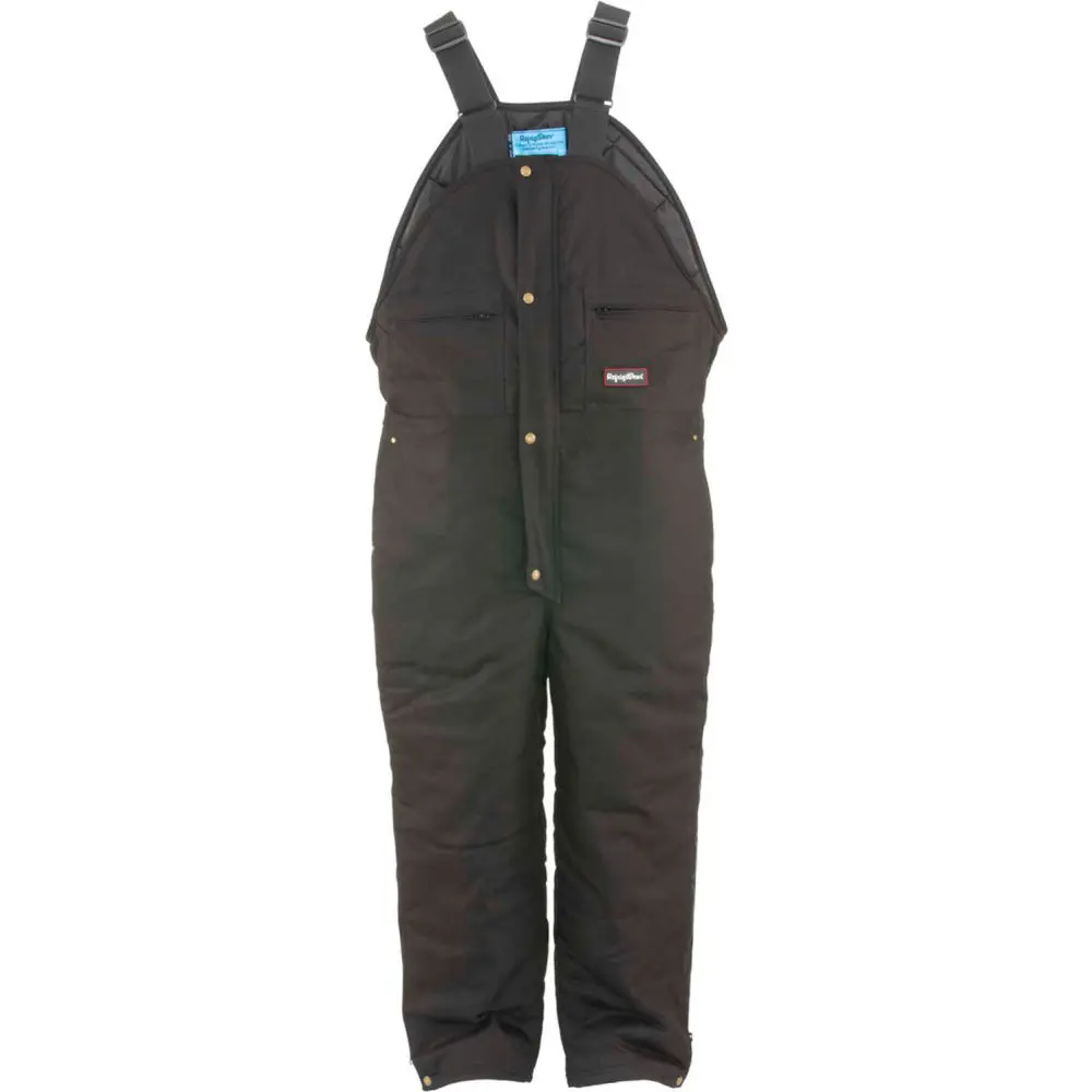 Women's Insulated Bib Overalls - Wind-Tight & Water-Repellent Cotton Denim Workwear with Adjustable Elastic Suspenders, Multiple Pockets & Hip Tool Loop, Zipper, Strap